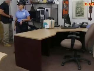 Latina police officer banged by pawn schoolboy