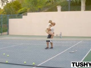 Sexually aroused marvelous fuck with the tennis trainer