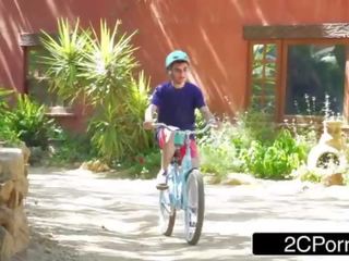 Sexiest Neighborhood MILF Veronica Avluv Fucking a stripling Who Can't Ride a Bike